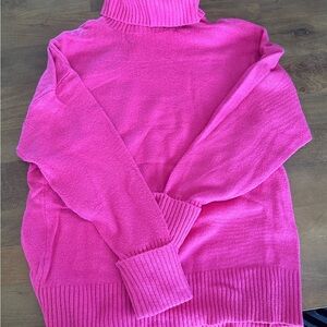Old Navy Bright Pink Turtleneck Sweater